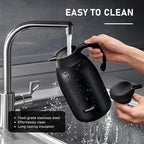 Thermal Coffee Carafe 2L/68 Oz Double-Wall Vacuum 304 Stainless Steel Insulated Thermoses Flask, 24-Hour Keeps Hot/Cold, Leak-Proof, for Travel, Work, Outdoor, BPA-Free, Easy to Clean