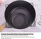Yosoo Round Nonstick Quiche Pan, Tart Pan Quiche Pan Thickening Nonstick Deep Baking Dish Pie Plate with Removable Bottom(13inch)