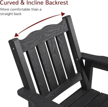 Stoog Low Back Patio Rocking Chair – Heavy Duty 400 lbs Capacity Outdoor Rocker - Image 7