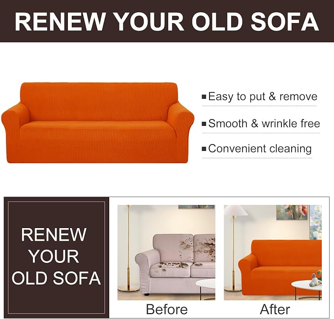 U-NICE HOME Stretch Couch Cover Slipcover - Image 4