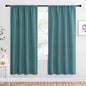 NICETOWN Blackout Curtains for Living Curtains, Sea Teal, 2 Panels, 42 by 72 by NICETOWN