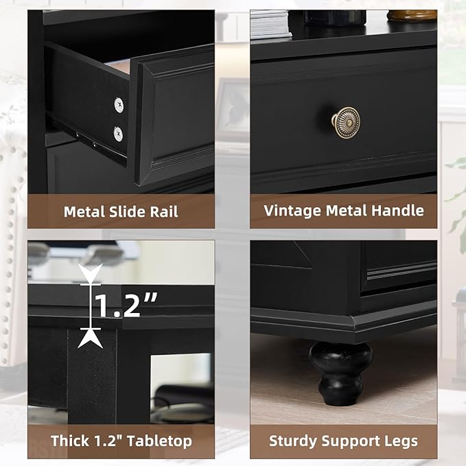 Joaxswe Farmhouse Nightstand - Image 5