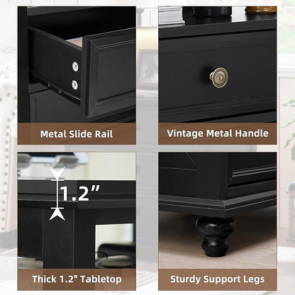 Joaxswe Farmhouse Nightstand Set of 2 - Image 6