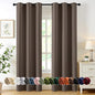 MIULEE Blackout Curtains for Bedroom 2 Panels 40 x 72 Inch Long Tan Brown | by MIULEE