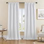 Joydeco Faux Linen Blackout Curtains by JOYDECO