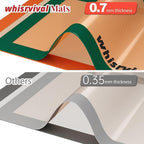 Silicone Baking Mat, Reusable Silicone Baking Sheets for Oven, 2Pcs Half Sheet(16.5"x11.6") Non-Stick Silicone Mats for Baking Cookies, Bread, Roasting Vegetables, Meat, Candy Making
