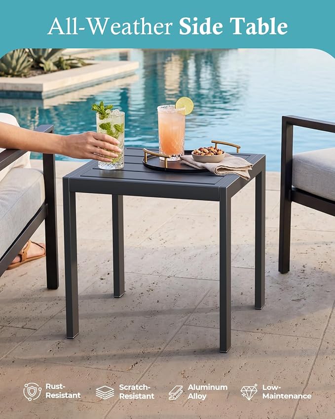 Ciokea Aluminum Foldable Lounge Chairs Set of 2 - Image 9