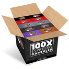 ESPRESSO ITALIA Capsules Compatible with Nespresso Machines, 100 Count - VARIETY PACK, Italian Coffee Pods Expresso