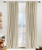 Faux Linen Total Blackout Curtains by 100BlackoutShield