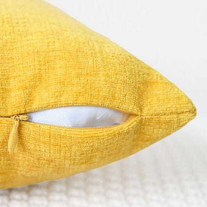 CaliTime Decorative Throw Pillow Covers 22 X 22 Inches Mustard Yellow | Pack of - Image 3