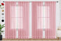 SpaceDresser Sheer Blush Curtains 4 Panels Rod Pocket Semi-Sheer Curtain 84 by SpaceDresser