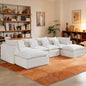 Boneless Couch Sectional Cloud Couch 130'' Oversized Modular Sectional Sofa by Fachmaih
