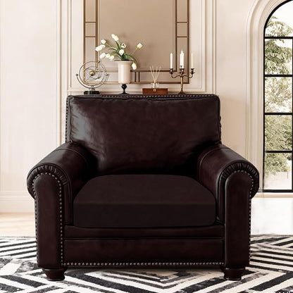 ANARACHON Leather Look Couch Cushion Covers Sofa Seat Slipcovers Sets Couches - Image 2