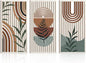 IARTTOP Large Boho Wood Wall Art 16x32 Inch Mid Century Modern Bohemian Wooden by IARTTOP