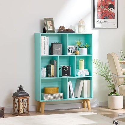 LEYAOYAO 7 Cube Bookshelf 3-Tier Bookcase - Image 10