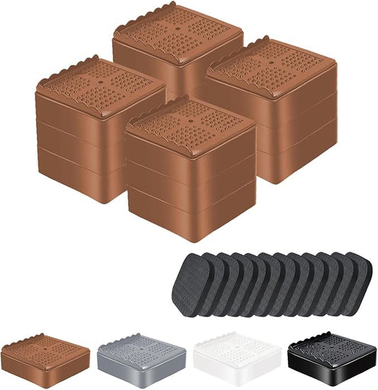 Furniture Risers, 4 Pack Bed Risers by EnjoyLifeEnjoyHappiness