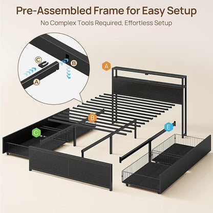 Rolanstar Full Size Bed Frame - Image 3