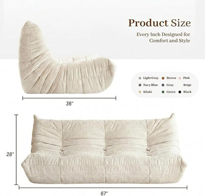 Bean Bag Chair, 3 Seater Fireside Chair, Giant Bean Bag Chairs - Image 3