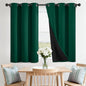 SimpleHome Dark Green 100% Blackout Curtains Room Darkening Living Room 36 | by SimpleHome
