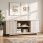 COLAMY TV Stand with Two Doors, Entertainment Center 59" with Adjustable by COLAMYHOME