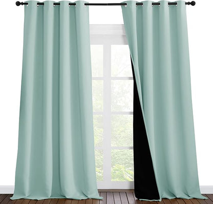 NICETOWN Full Shading Curtains 96 inches Long 2 Panels Set by NICETOWN