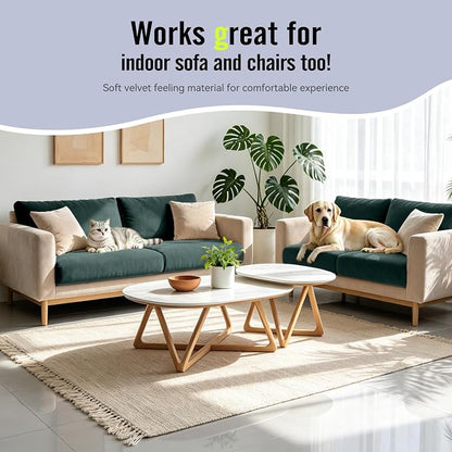 8Pcs Outdoor Cushion Covers, Stretch Patio Furniture Couch Chair Slipcovers | - Image 7