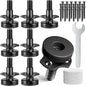MROCO Adjustable Leveling Feet, 3/8"-16 Thread T-Nut Kit Furniture Levelers by MROCO