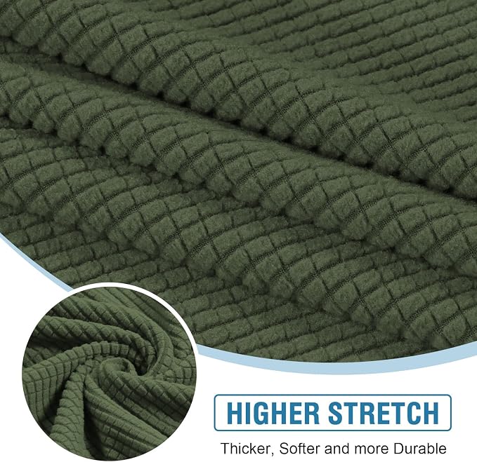 H.VERSAILTEX Sectional Couch Covers 1 Piece Chaise Slipcover L Shape Separate - Image 4