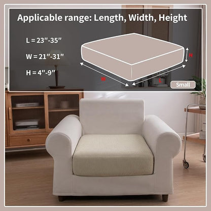 OHSIO Sectional Couch Covers, Wear Resistant Stretch Sofa Covers Washable Soft - Image 2