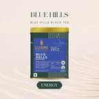 Luxmi Estates - Blue Hills - Organic CTC Assam Black Tea - Loose Leaf - 100g (50 Cups) | Jodhpur Blend - Rajasthan's Favorite Chai | Strong Cup of Original Indian Chai Tea - No Spices