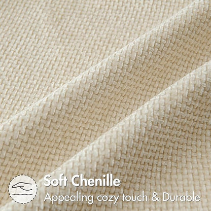 MIULEE Decorative Couch Throw Pillow Covers 16x16 Inch Neutral Cream 2 Pack | - Image 6
