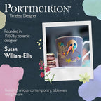 Portmeirion Sara Miller Chelsea Mug, Dark Grey - Elegant 12oz Fine China Cup with 22K Gold Details - Tea Time Chinaware for Afternoon Tea Presentation, Gift-Boxed Drinkware