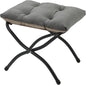 15" Folding Ottoman, Foldable Footrest Stool, Portable Small Foot Stool by MordchilHF
