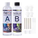 Epoxy Drops, 16OZ Epoxy Resin Crystal Clear, Epoxy Resin Kit - No Yellowing & No Bubbles, 1:1 Mix Ratio, Self-Leveling, Bubbles Free, Resin Epoxy for Casting, DIY, Molds, Jewelry Making, Art Crafts