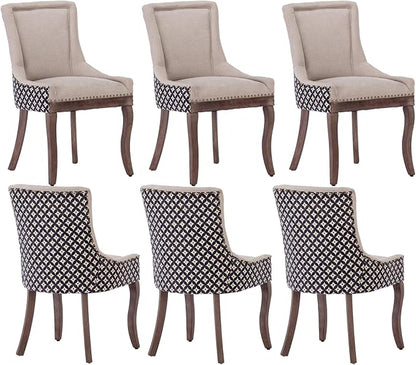 Modern Dining Chairs Set of 6, High Back Dining Chairs Side Chairs by MZDOO