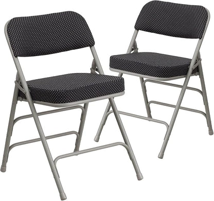 Flash Furniture 2 Pack HERCULES Series Premium Curved Triple Braced & Double by FlashFurniture