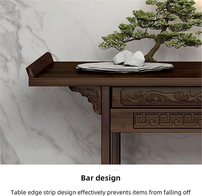 Asian Console Table for Entryway, Hallway or Living Room, Narrow Long Sofa Table - Image 4