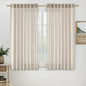 MIULEE Cream Linen Curtains 52x63 Inch 2 Panels by MIULEE