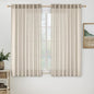 MIULEE Cream Linen Curtains 52x54 Inch 2 Panels by MIULEE