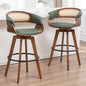 Set of 2 Rattan Swivel Bar Stools by KUNZENTLIVING