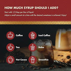 ChocZero Sugar Free Hazelnut Syrup for Coffee - Keto Flavoring Syrups - Low Calorie Simple Syrup for Flavored Drinks – 25.4 Fluid Ounces