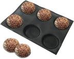 Bluedrop Silicone Bun Bread Form Round Shape Bread Tray Perforated Bakery Molds