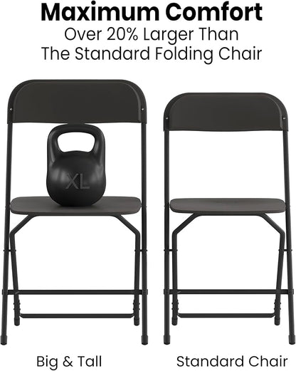 Flash Furniture Hercules Series Big & Tall Stackable Plastic Folding Chairs - Image 6