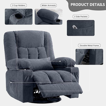 Swivel Rocker Recliner Chair - Image 9