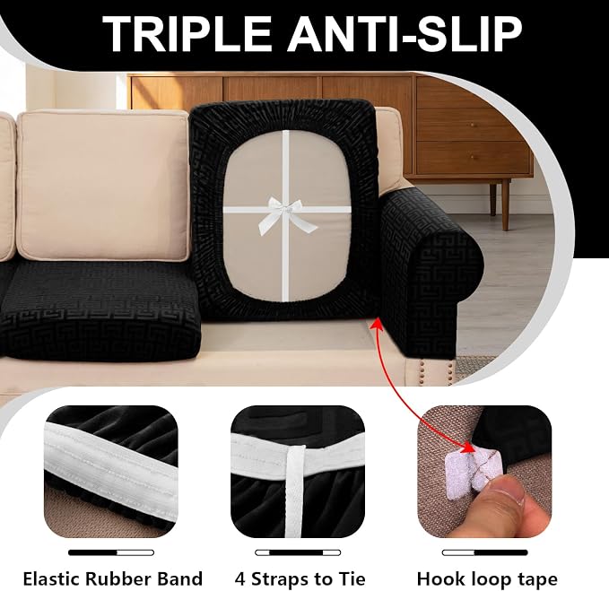 UNBBRRL Stretch Couch Backrest Cushion Cover - Image 3