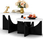 LIKIMIO Nesting Coffee Tables Set of 2, 31.5" Round Side Tables by LIKIMIO