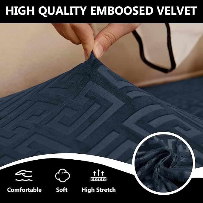 UNBBRRL 10 Pieces Stretch Sofa Cushion Covers - Image 5