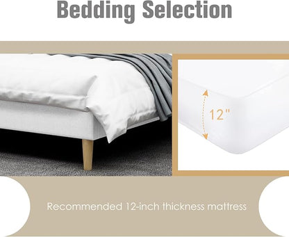 AGARTT Upholstered Platform Bed Frame Twin Size - Image 6