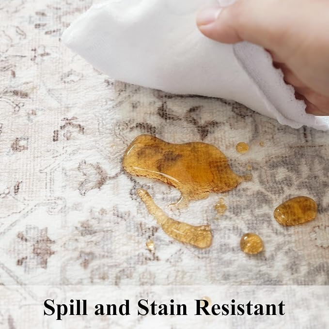 Washable 4x8 Hallway Runner Rug: Vintage 8ft Soft Runners - Image 7