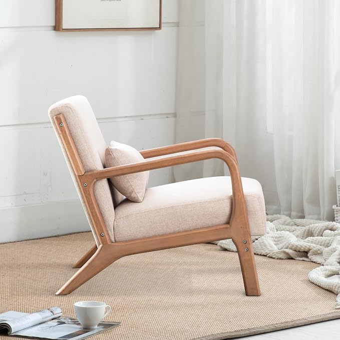 INZOY Mid Century Modern Accent Chair - Image 7